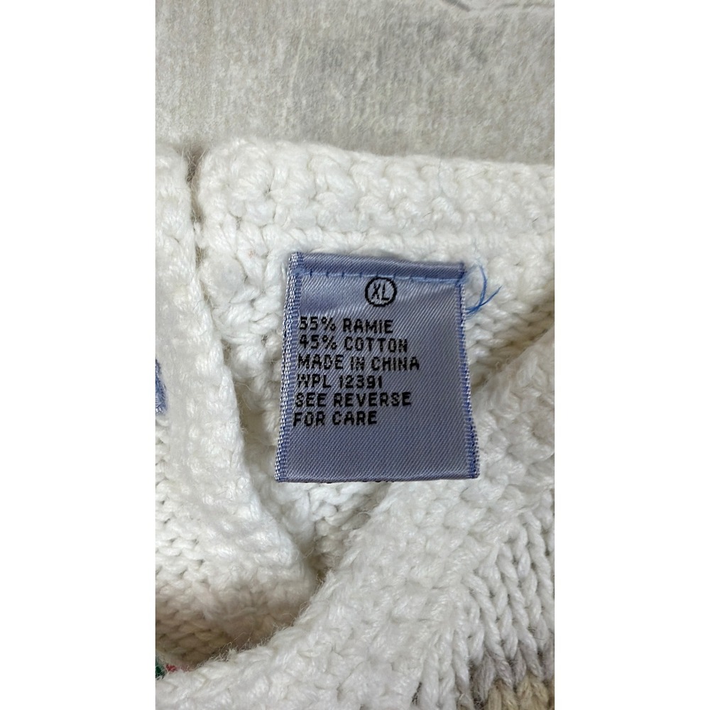 Signatures by Northern Isles Vintage 12 Days of Christmas Hand Knit Sweater XL - Picture 3 of 8